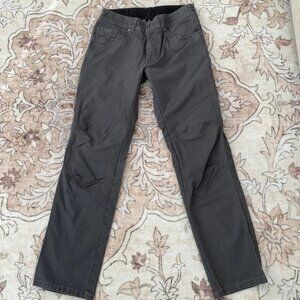 KUHL Vintage Patina Dye Grey Kanvus Pants Mens Size 30x32